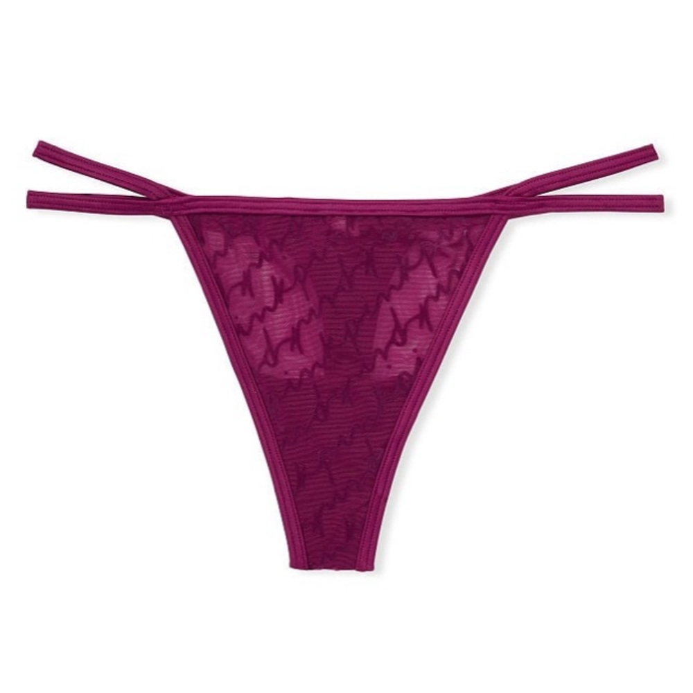 PINK Victoria’s Secret Thong Medium and XXL Velvet Details